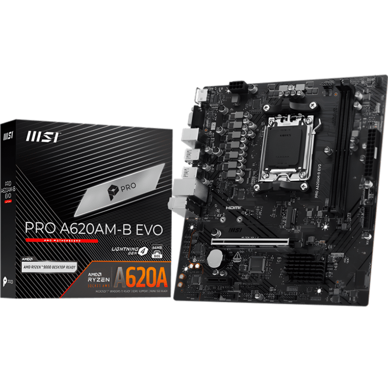 PRO A620AM-B EVO - HMDI + VGA + Front Type C + JARGB - Focus - PROA620ABEVO - 824142446072 - PROA620ABEVO - MSI