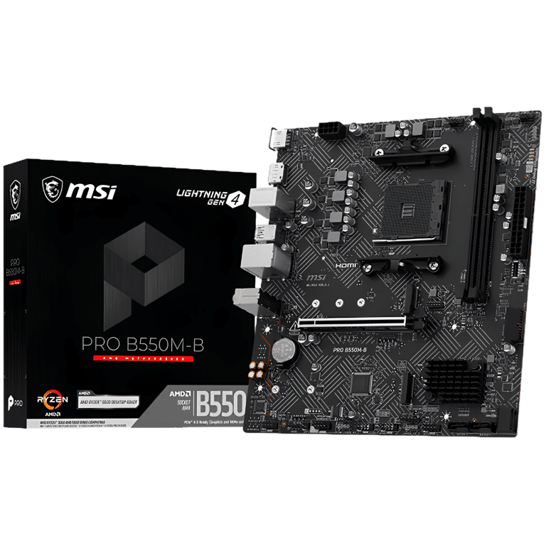 PRO B550M-B - 2dimss + M.2 + HMDI + DP + Front Type C - Focus - B550MB - 824142455708 - B550MB - MSI