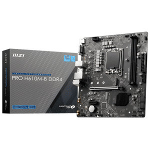 PRO H610M-B - JARGB + HDMI + DP - PROH610MB - 824142282762 - PROH610MB - MSI