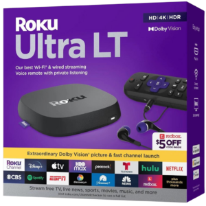 Roku Ultra Lt Streaming Media Player 2021 - New Factory Sealed - 1 Year Manufacturer Warranty - 4801RW
