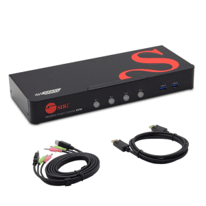 SIIG SIIG AC CE-DP0G11-S1 4PT 4K 60HZ DP1.2 KVM Switch w USB3.0 and Multi-Media AC 245481 CE-DP0G11-S1