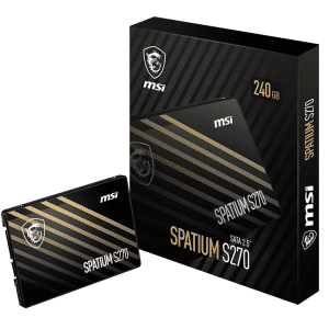 SPATIUM S270 SATA 2.5” 240GB - SATA - SS270S240G - 824142297728 - SS270S240G - MSI