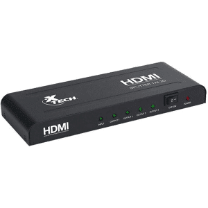 Splitter Xtech Xha-410 1 Hdmi A 4 Puetos Hdmi Audio Y Video - Xha-410