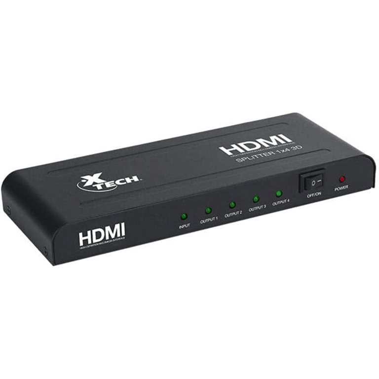 Splitter Xtech Xha-410 1 Hdmi A 4 Puetos Hdmi Audio Y Video - Xha-410