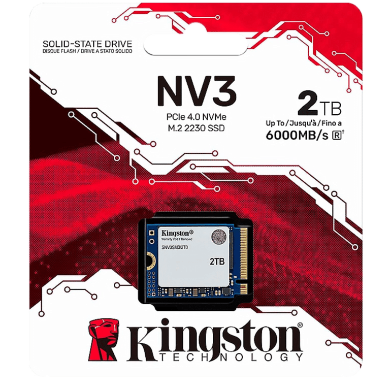 Ssd Kingston/2tb Nv3 M.2 2230 Nvme Pcie 4.0 - 740617349979 - SNV3SM3/2T0