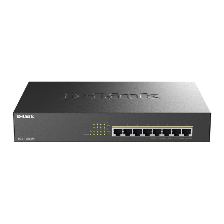Switches /8 Puertos Gigabit Unmanaged Switch With 8 Poe Ports 140w - 790069420337 - DGS-1008MP