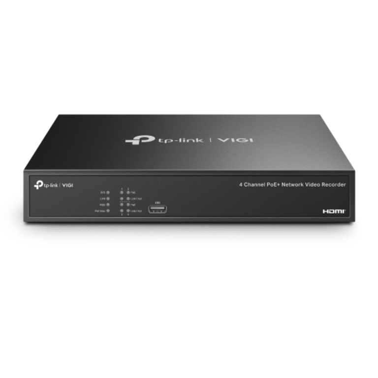 TP-Link TP-Link NVR VIGI NVR1004H-4P-2TB 4Channel PoE Network Video Recorder 2TB NT 285480 VIGI NVR1004H-4P-2TB