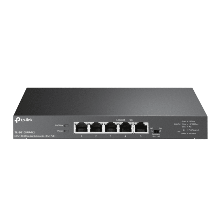 TP-Link TP-Link SWT TL-SG105PP-M2 5Port 2.5G Desktop Switch with 4Port PoE++ Retail NT 277849 TL-SG105PP-M2