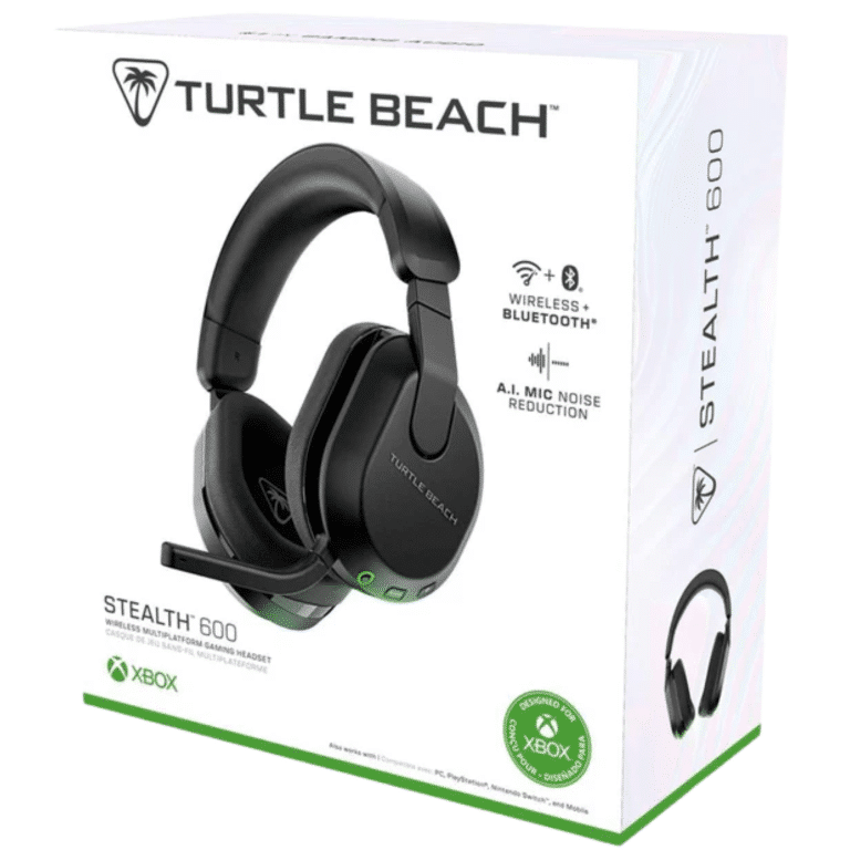Turtle Beach - Stealth 600 Wireless Gaming Headset For Xbox Series X|s, Pc, PS5, PS4, With 80-Hr Battery - Black - TBS-2102-05 - Turtle Beach