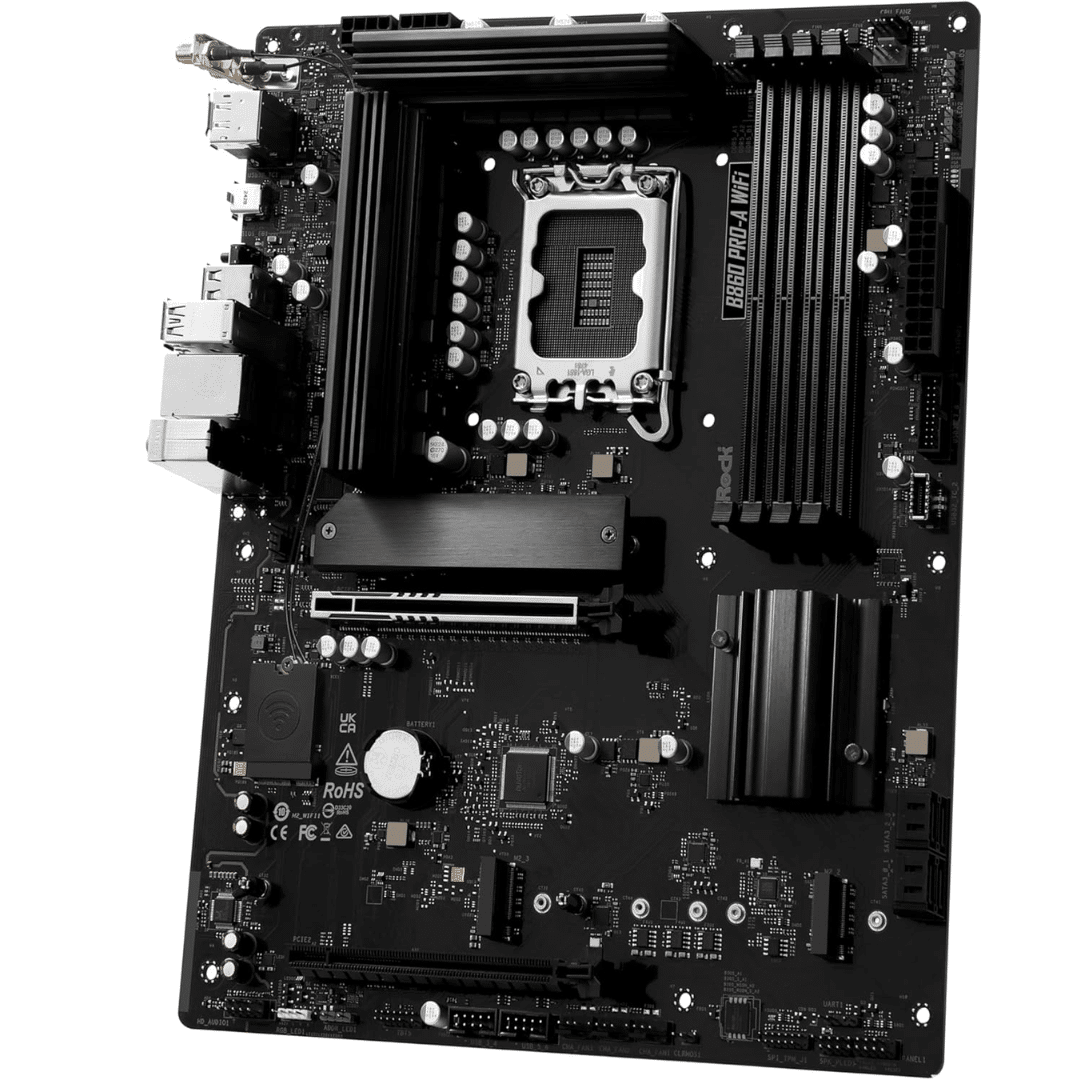 ASRock Inc. ASRock MB B860 Pro-A WiFi B860 LGA1851 Max256GB DDR5 ATX Retail MB 294633 B860 PRO-A WIFI (6)