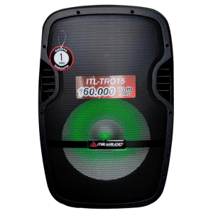 Caja De Audio Italy Itl-tro15 15inch Mp3 Pant-led Bt Fm Usb-sd Rec.mic Stand Ilum. Rgb Negro - Parlantes - ITL-15N