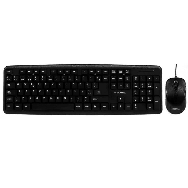 Comainboard Teclado-mouse Argom Arg-kb-7418 Usb Negro - Teclados