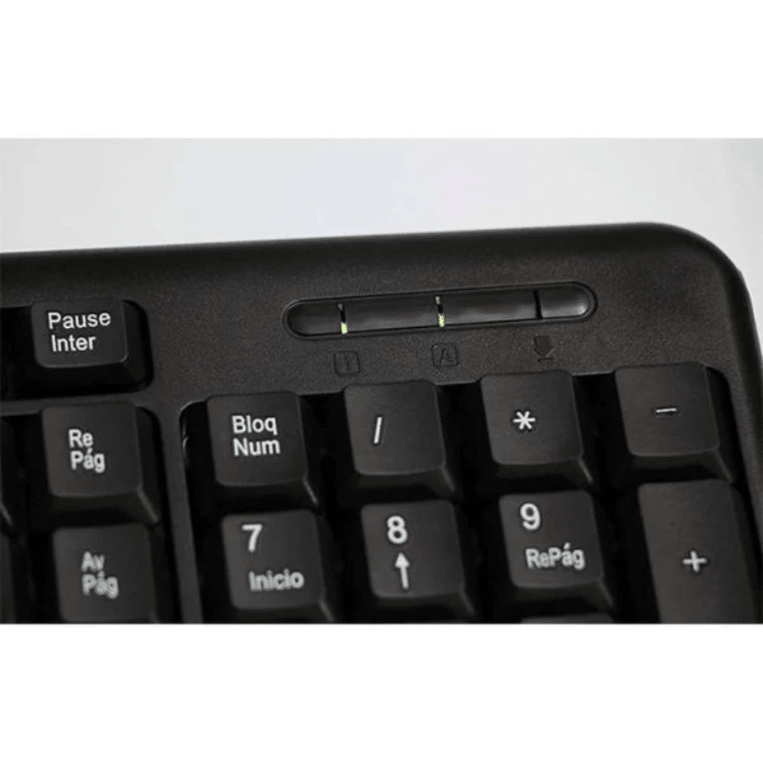 Comainboard Teclado-mouse Argom Arg-kb-7418 Usb Negro - Teclados (3)