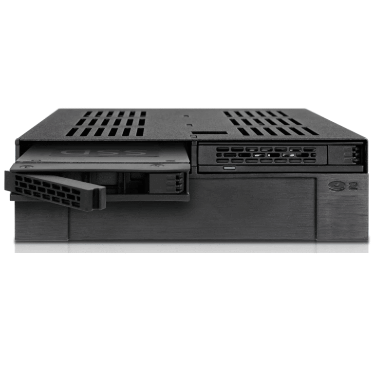Cremax (ICY DOCK) ICY DOCK MB322SP-B 2x2.5 SATA SAS HDD SSD to 5.25 Mobile Rack Backplane Cage RD 170198 MB322SP-B