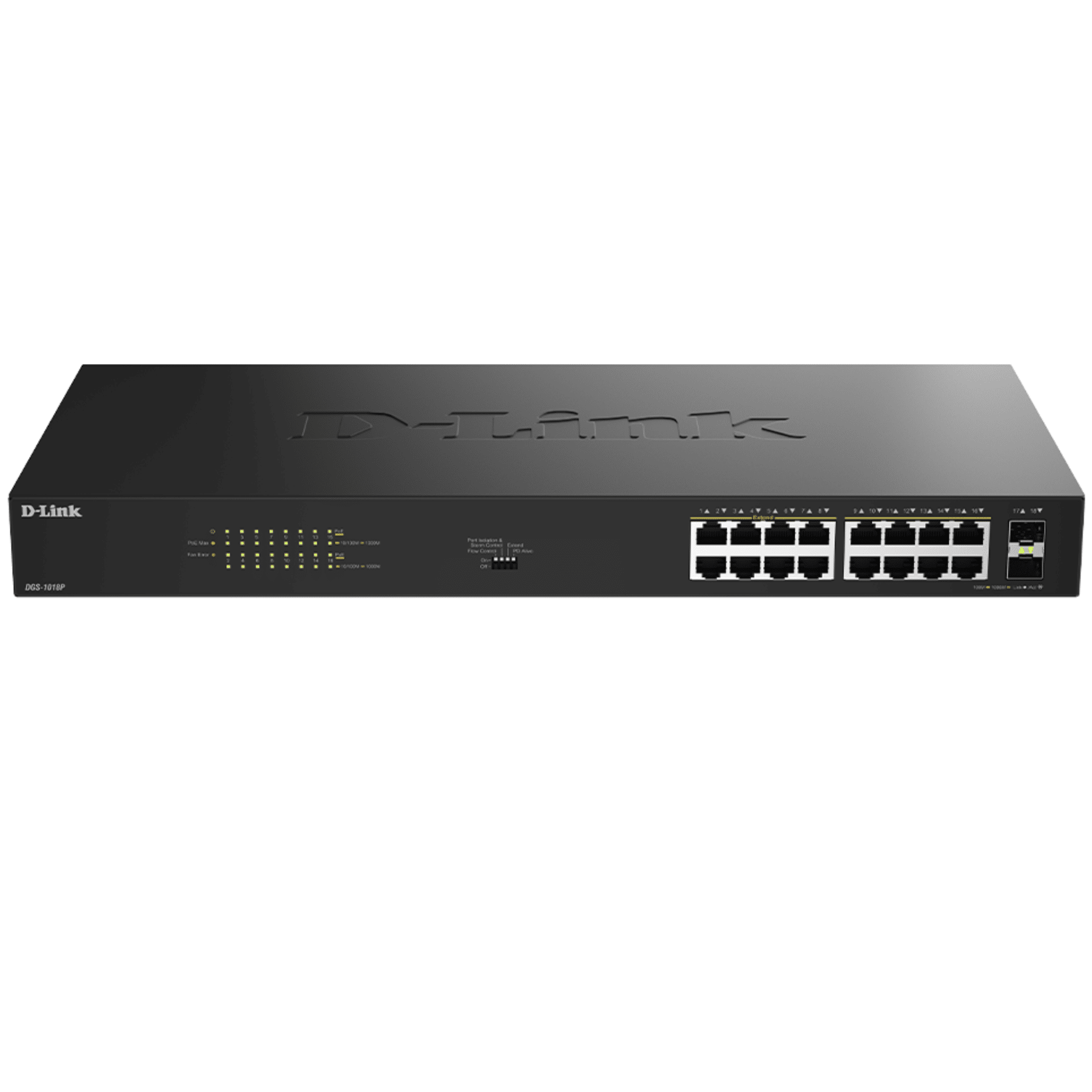 D-Link D-Link Switch DGS-1018P 18-Port 1Gigabit PoE Unmgd Switch Retail NT 301062 DGS-1018P (1)