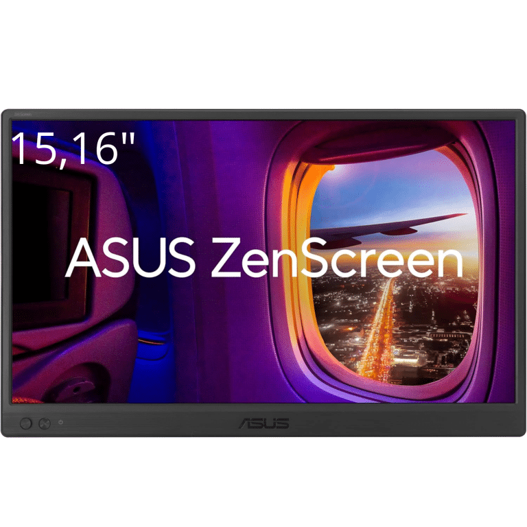 Monitor Asus Zenscreen 15.6inch Ips Mb169ck Full-hd Hdmi 2usb-c Soporte-360 Black - Monitores - 90LM0AZ3-B011I1