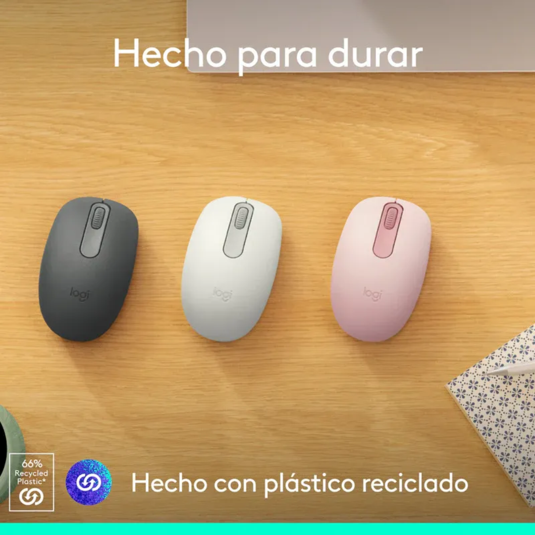 Mouse Logitech M196 Bluetooh Blaco Crudo - Mouse - 910007457 (4)