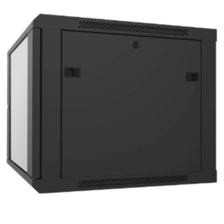 Nexxt Solutions - Rack armario - instalable en pared - RAL 9005, negro barniz - 15U - 19" - Redes - Paneles, Gabinetes y Cajas de Redes - NPC-F15U64B