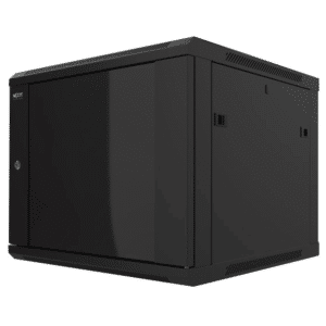 Nexxt Solutions - Rack armario - instalable en pared - RAL 9005, negro barniz - 18U - 19" - Redes - Paneles, Gabinetes y Cajas de Redes - NPC-F18U64B