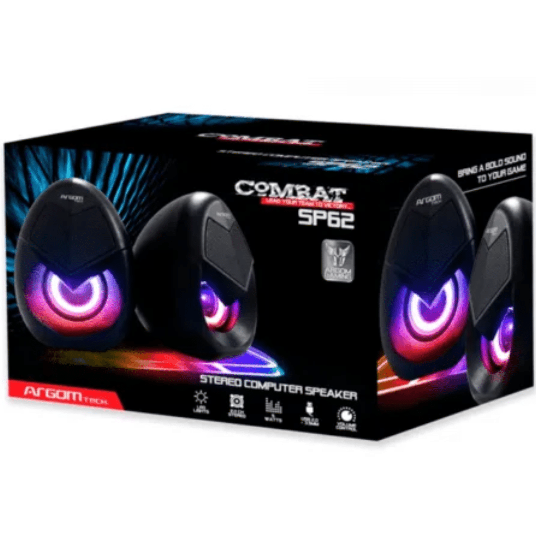Parlantes Argom Multimedia Sp-1062bk Combat Gaming S62 2.0ch - Parlantes - ARG-SP-1062BK (3)