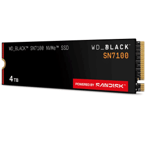 SanDisk SanDisk SSD WDBELH0040BBK-WRSN 4TB WD_BLACK SN7100X NVMe PCIe4 Retail SD 307989 WDBELH0040BBK-WRSN