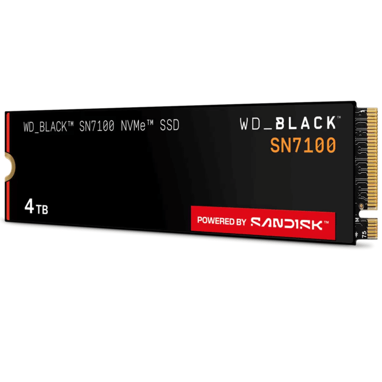 SanDisk SanDisk SSD WDBELH0040BBK-WRSN 4TB WD_BLACK SN7100X NVMe PCIe4 Retail SD 307989 WDBELH0040BBK-WRSN
