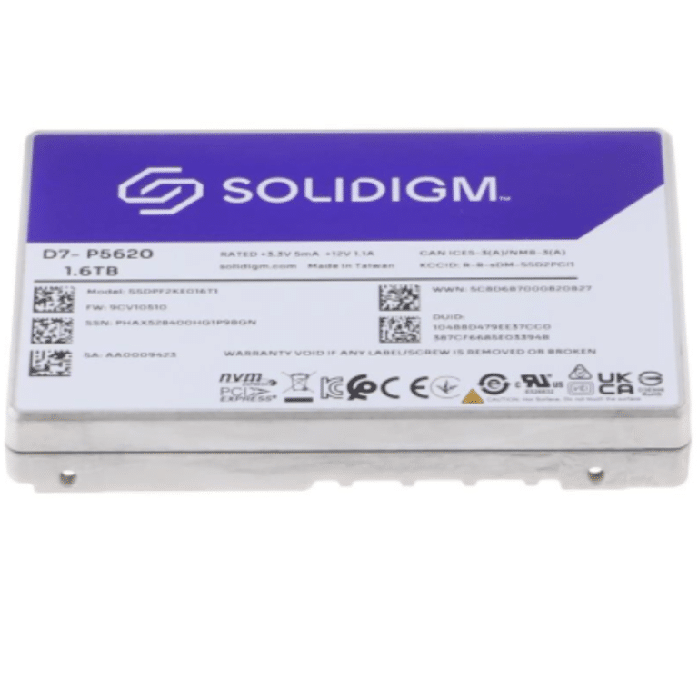 Solidigm Solidigm SSD SSDPF2KX076T1OZ D7-P5520 7.68TB 2.5 PCIe4.0x4 3D4 TLC OPAL RTL SD 287777 SSDPF2KX076T1OZ