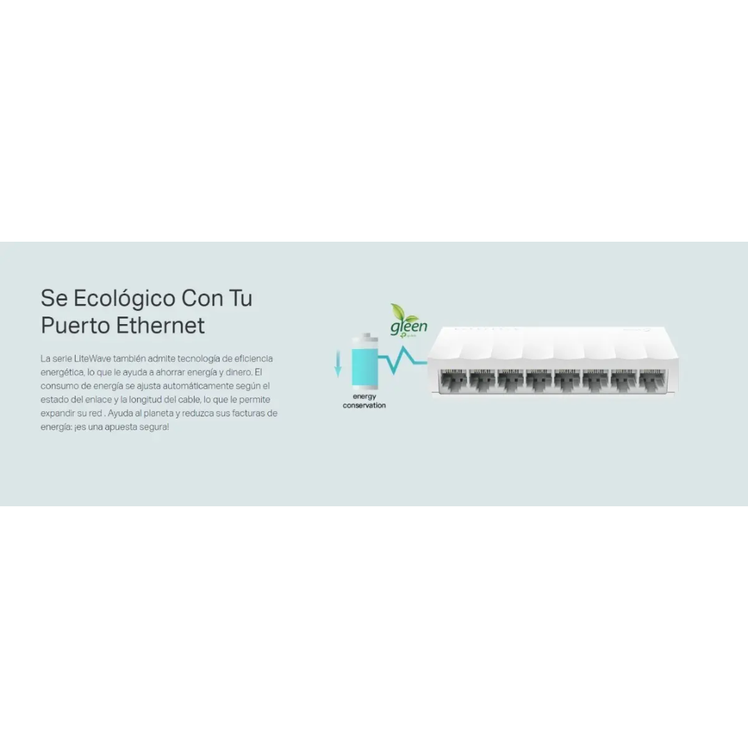 Switch Tp-link Ls1008 8-port 10-100mbs Desktop No-administrable - Switchs - LS1008 (3)