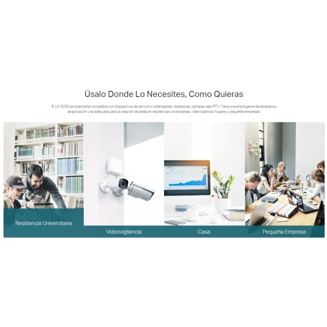 Switch Tp-link Ls1008 8-port 10-100mbs Desktop No-administrable - Switchs - LS1008 (4)