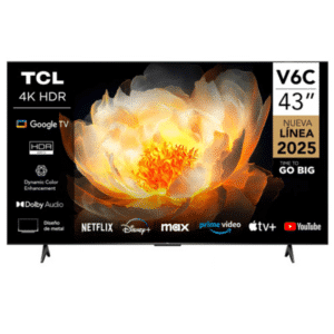 TCL - LED TV - Smart TV - 43" - 4K Smart TV HDR10 Google TV - Monitores - Televisores - 43V6C