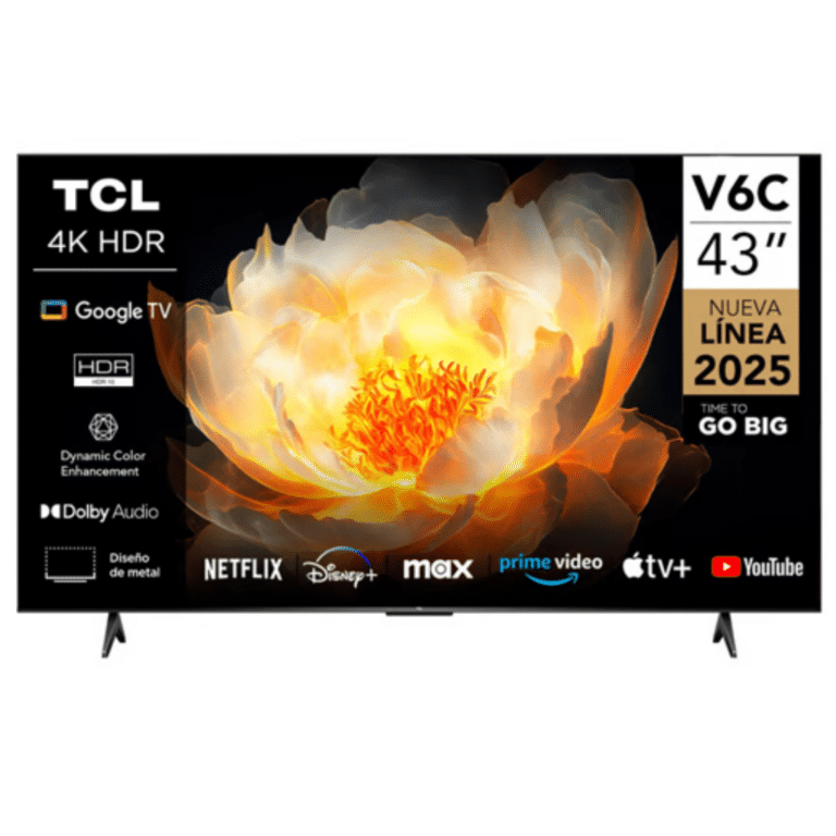 TCL - LED TV - Smart TV - 43" - 4K Smart TV HDR10 Google TV - Monitores - Televisores - 43V6C