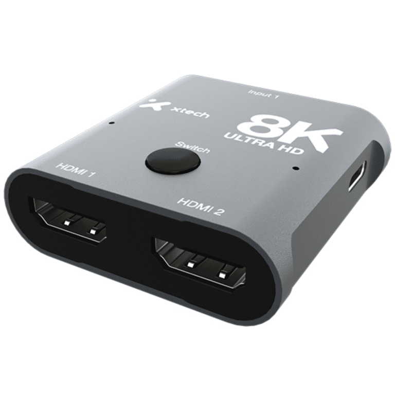 Xtech - 8K HDMI 2-Port Bidirectional Switch - Aluminum Alloy XHA-440 - Audio y Video - Accesorios - XHA-440
