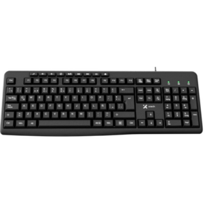 Xtech - Keyboard - Wired - Spanish - USB - Black - Multimedia 9 hotkeys  XTK-140S - Periféricos - Teclados y Teclados de Números - XTK-140S