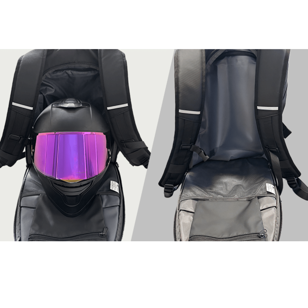 Xtech - Motorcycle Helmet Backpack - 15.6 - 900D polyester - All black - Capacity up (6)