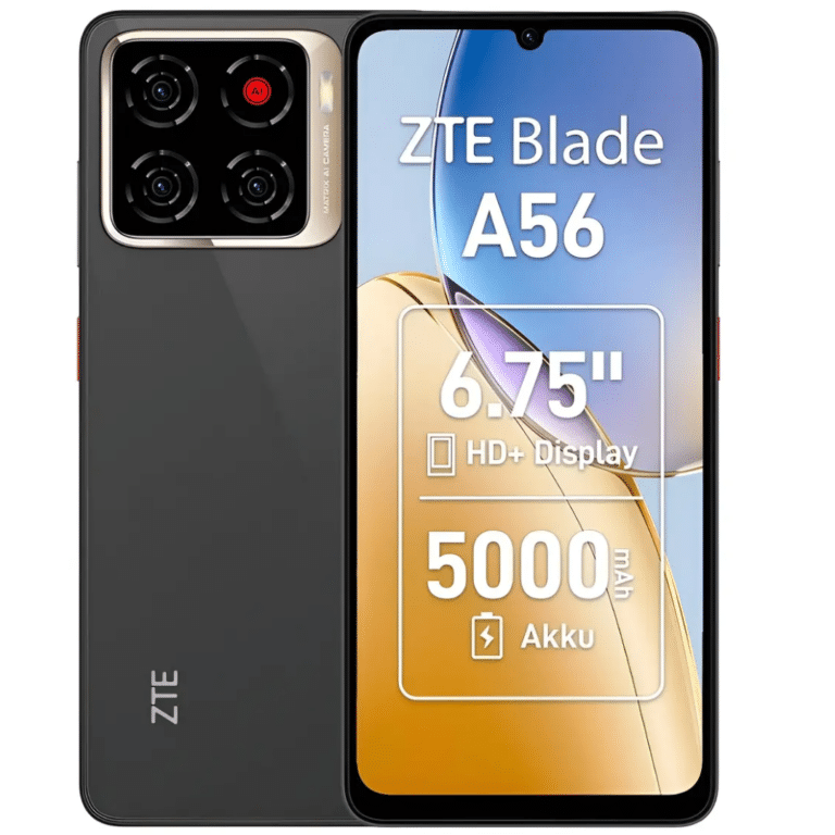 ZTE A56 - Smartphone - Android - Black - Touch - Pro 4+8+128 - Celulares - Celulares con Servicio - 123457301151