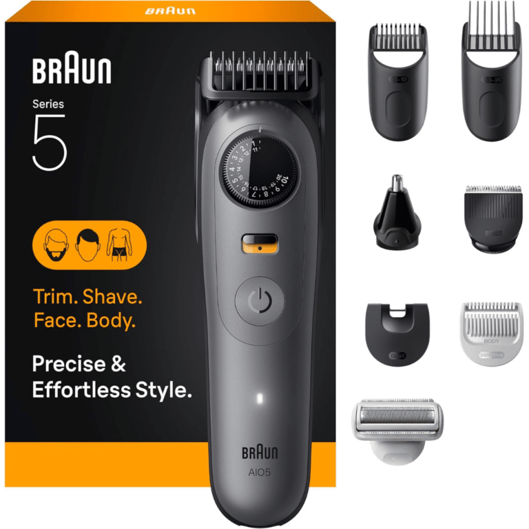Braun Series 5 All-in-one 5510 Electric Shaver Trimmer - Moonstone Grey - 6041D9221A - BRAUN