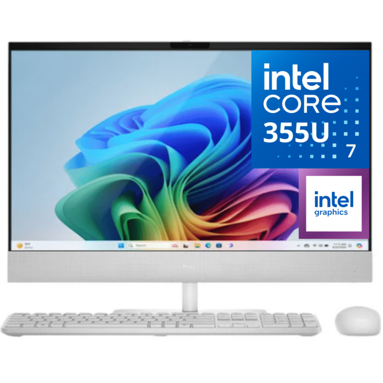 Dell 24 Ec24260-7157wht All-in-one Core™ Ultra 7 355 1tb Ssd 16gb 23.8" (1920x1080) Touchscreen Ips Win11 Keyboard Mouse White - New Factory Sealed - 1 Year Manufacturer Warranty - DEC24260-7157WHT-PUS