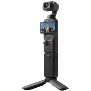 Dji Osmo Pocket 3 Action Camera Bundle Black : Kingston 64gsd Card, Handle With 1/4″ Thread , Protective Cover, Wrist Strap , Mini Tripod - New Factory Sealed - Balance of Manufacturer Warranty - CP.OS.00000376.01