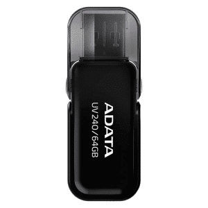 Flash Memory Adata Uv240 64gb Usb 2.0 Negro - AUV240-64G