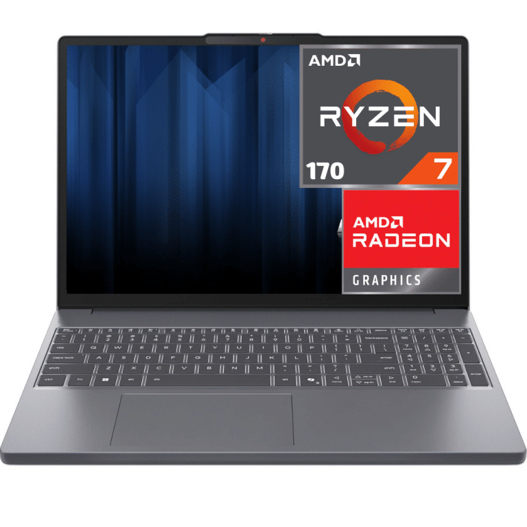 Laptop Lenovo Ideapad Slim 3 Amd Ryzen 7 170 (2025) (amd Ryzen 100 Series) Ram 16gb Ddr5 (4800 Mhzt) 512gb Ssd 15.3" 60hz Ips 2k Touchscreen 1920 X 1200 (wuxga) Wi-fi 6 Windows 11 Home Luna Grey - 199273537617 - 83k700g8us