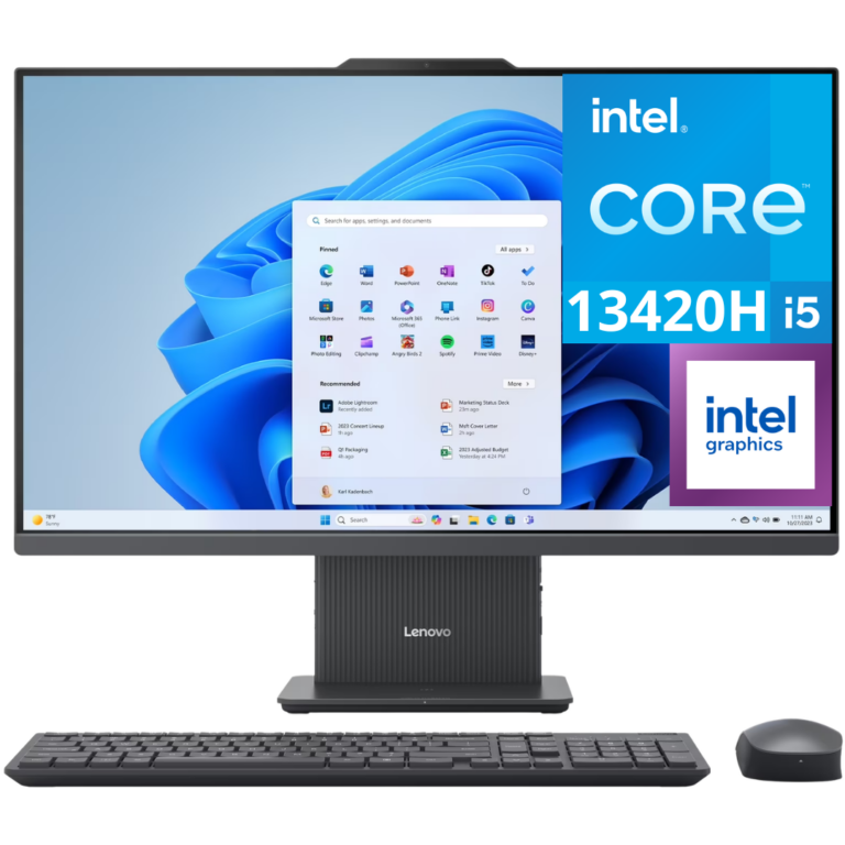 Lenovo Ideacentre 27" FHD All-in-one Desktop Core i5-13420H, 16GB, 512GB, WIN 11 Wireless Kb And Mouse Luna Grey F0HM00HCUS - F0HM00HCUS - LENOVO