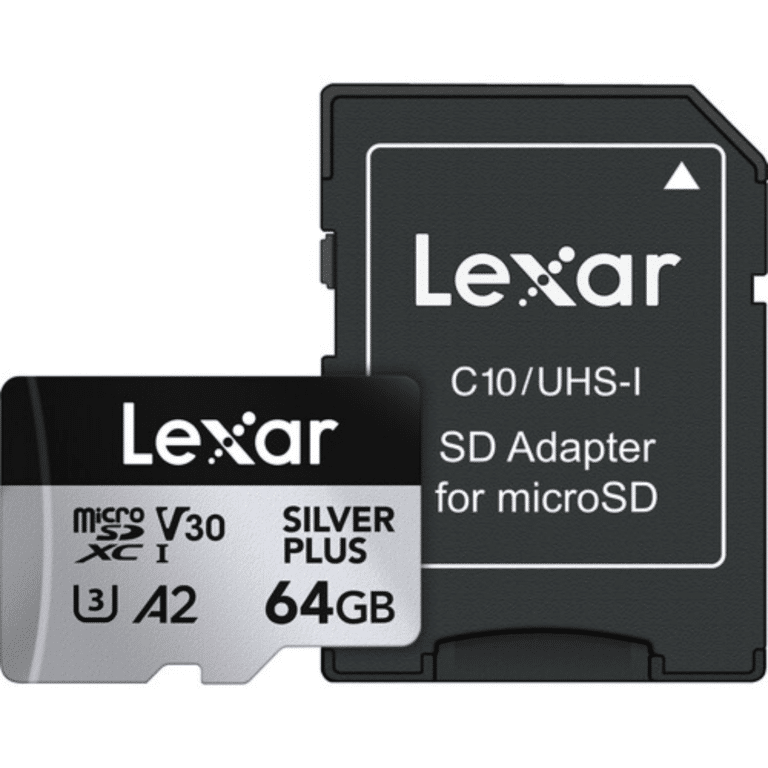 Lexar 64GB Microshxc UHS-I Silver Plus Professional - LMSSIPL064G-BNANU - Lexar