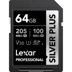 Lexar 64GB SDXC UHS-I Silver Plus Professional - LSDSIPL064G-BNNNU - Lexar