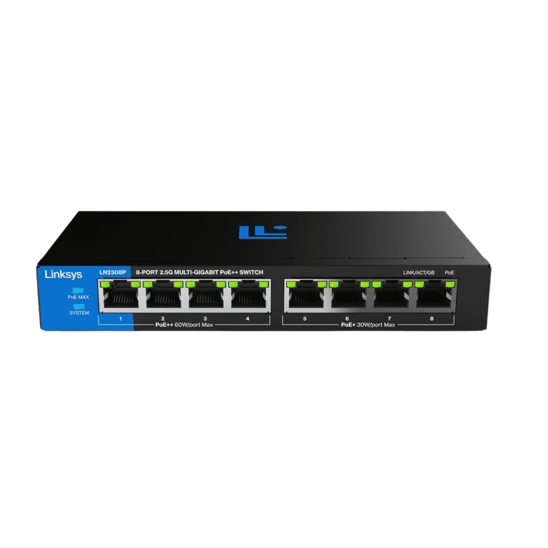 Linksys 8 Port Poe Multi Gigabit - New Factory Sealed - 1 Year Manufacturer Warranty - LN2308P-NA