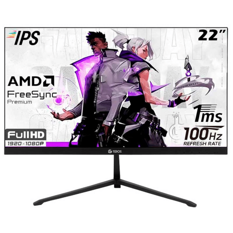 Monitor Teros/te-2128s Plano 22pulg Fhd Ips 1ms 100mhz Hdmi Vga - TE-2128S