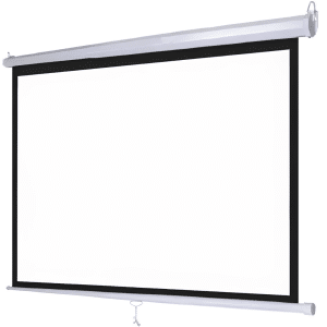 Pantalla De Proyeccion Vantec Ty-03 115 4:3 Motorizada Electrica Montaje En Techo O Pared Tela Blanco Mate
