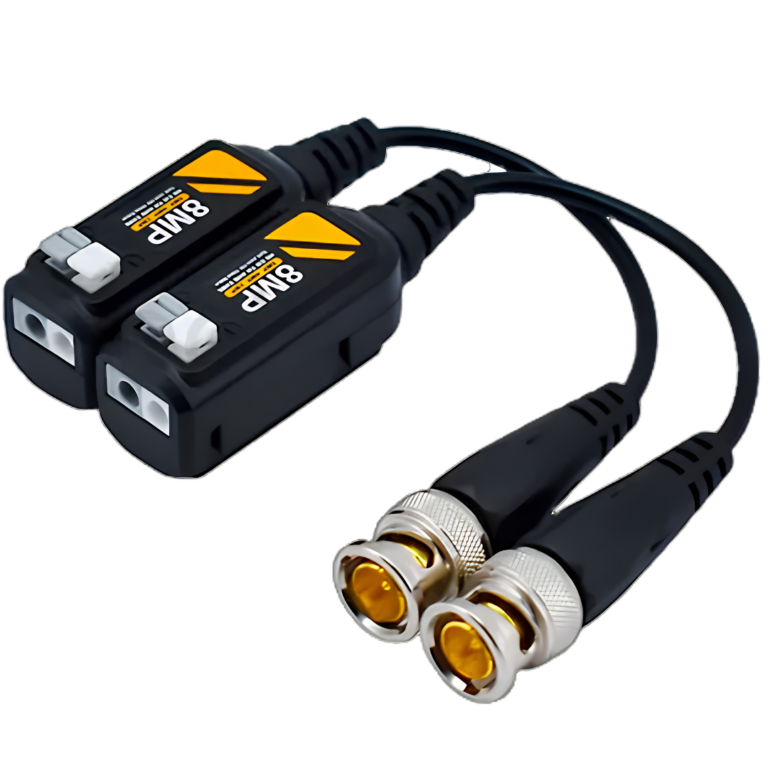 Pareja De Video Balun Teclam Jr-f401 Para Camara De Video Compatible Hasta 8mp 5cm - Jr-f401