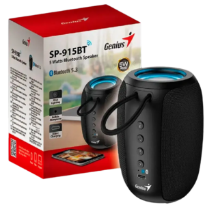 Parlante Genius/sp-915bt Portable /potencia 5w Rms /bluetooth 5.3 /color Negro - 091163261834 - 31730052400