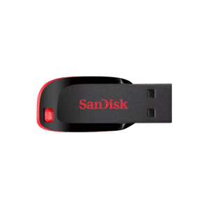 SanDisk Cruzer Blade - Unidad flash USB - 64 GB - USB 2.0 - negro, rojo - Memorias - Unidades Flash USB - SDCZ50-064G-B35
