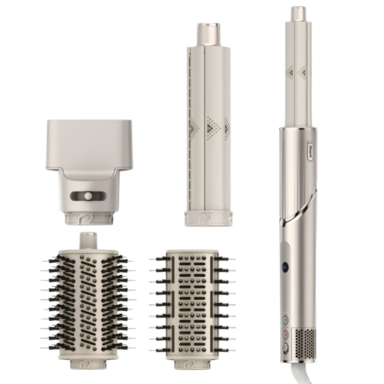 Shark - Flexstyle Air Styling & Drying System, Powerful Hair Blow Dryer And Multi-styler - Stone Straight & Wavy - HD430X7 - Shark